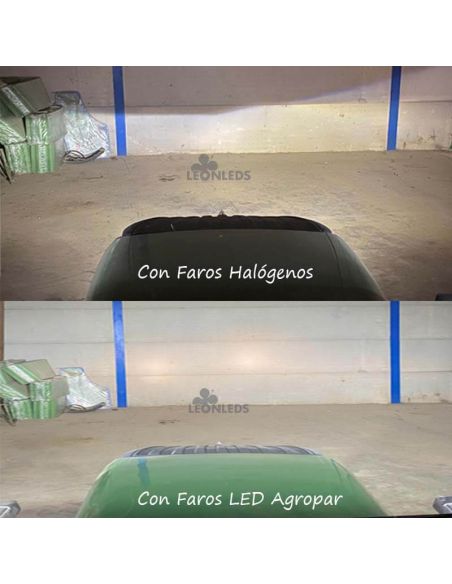 Faro LED redondo empotrable 45w y 4050Lm Fendt Claas Agropar | LeonLeds