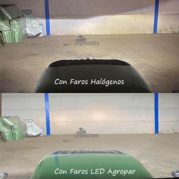 Faro LED redondo empotrable 45w y 4050Lm Fendt Claas Agropar | LeonLeds