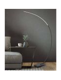 Lámpara de pie LED minimalista Bangkok negra Trio Lighting | LeonLeds
