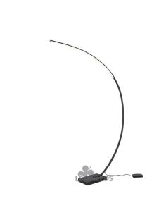 Lámpara de pie LED minimalista Bangkok negra Trio Lighting | LeonLeds