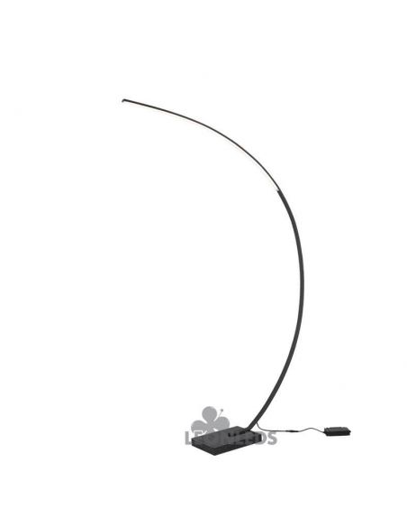 Lámpara de pie LED minimalista Bangkok negra Trio Lighting | LeonLeds