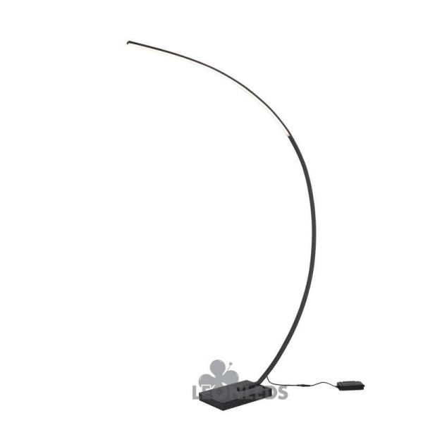 Lámpara de pie LED minimalista Bangkok negra Trio Lighting | LeonLeds