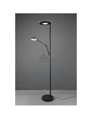 Lámpara de pie con intensidad regulable Barrie Trio Lighting | interruptor externo | León Leds Iluminación