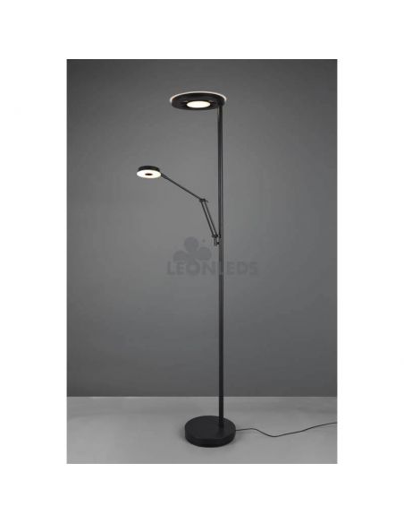 Lámpara de pie con intensidad regulable Barrie Trio Lighting | interruptor externo | León Leds Iluminación