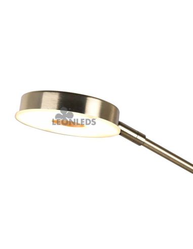 Candeeiro de pé LED com cor de luz ajustável Barrie Trio Lighting | luminária de chão dois braços | Iluminação Leds Leão