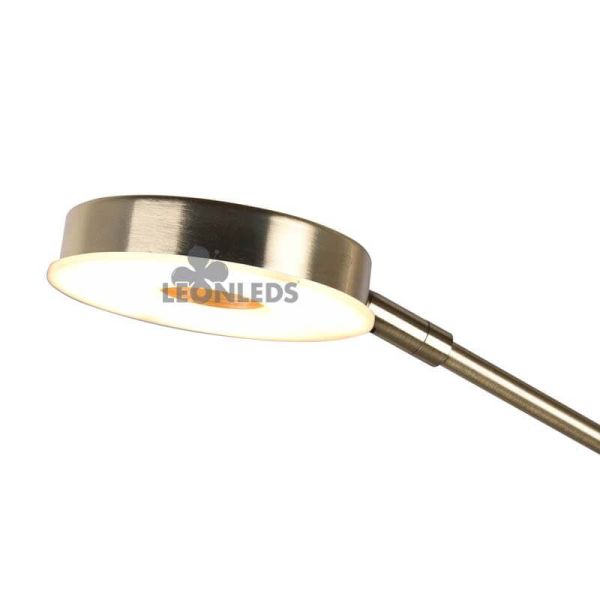 Lámpara de pie LED con color de luz regulable Barrie Trio Lighting | lampara pie dos brazos | León Leds Iluminación