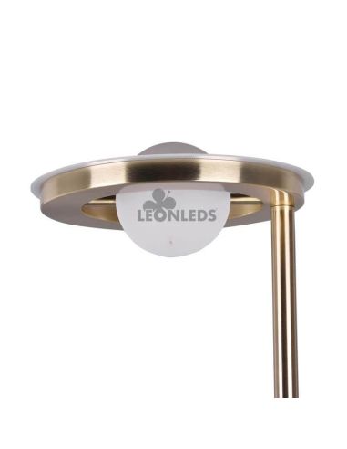 Candeeiro de pé LED com cor de luz ajustável Barrie Trio Lighting | braço curto | Iluminação Leds Leão