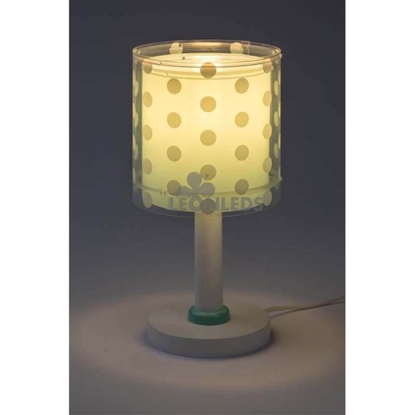 Lámpara de mesa infantil Turquesa Dots Dalber 41001H | LeonLeds Iluminación