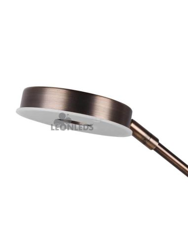 Lámpara de pie LED bronce viejo Barrie Trio Lighting | brazo corto | León Leds Iluminación