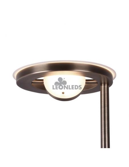 Lámpara de pie LED bronce viejo Barrie Trio Lighting | lampara pie metal | León Leds Iluminación