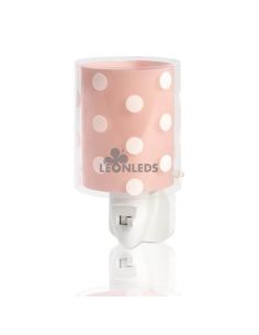 Dalber 41005S Veilleuse LED à pois roses | leonleds