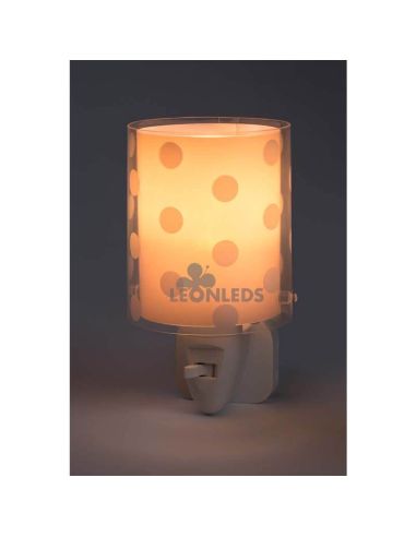 Luz de noche LED Rosa Dots Dalber 41005S | LeonLeds