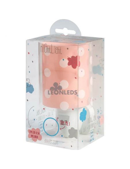 Dalber 41005S Veilleuse LED à pois roses | leonleds
