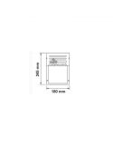 Dimensiones Aplique de Pared Exterior IP44 1XE27 blanco y negro 7077 7076 | LeonLeds Iluminación