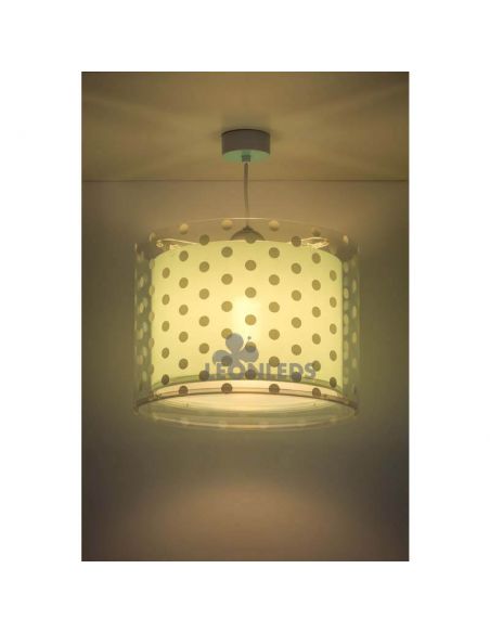 Lámpara de techo infantil Turquesa Dots 41002H | LeónLeds Iluminación