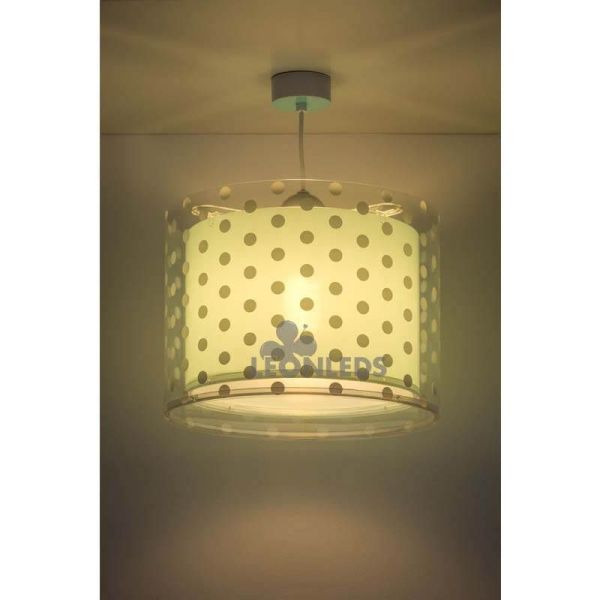 Lámpara de techo infantil Turquesa Dots 41002H | LeónLeds Iluminación