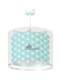 Lámpara de techo infantil Turquesa Dots 41002H | LeónLeds Iluminación