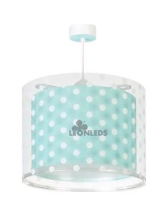 Lámpara de techo infantil Turquesa Dots 41002H | LeónLeds Iluminación