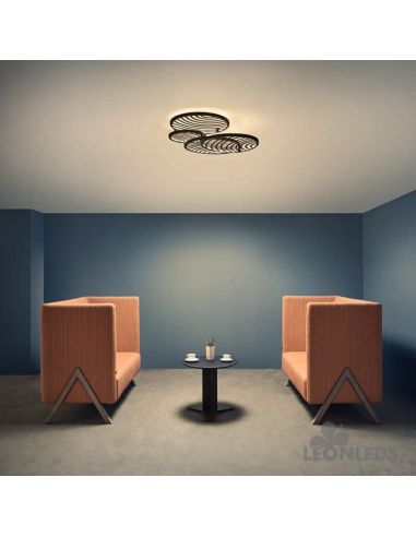 Aplique Plafón LED 60W Collage Oro 7231 | LeonLeds Iluminación