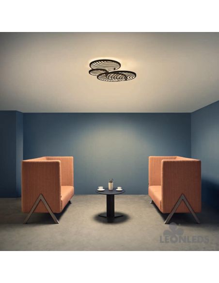 Luminária de teto LED 60W Collage Gold 7231 | LeonLeds Lighting