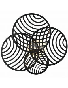 Luminária de teto LED 60W Collage preta ou dourada 7230 | LeonLeds Lighting