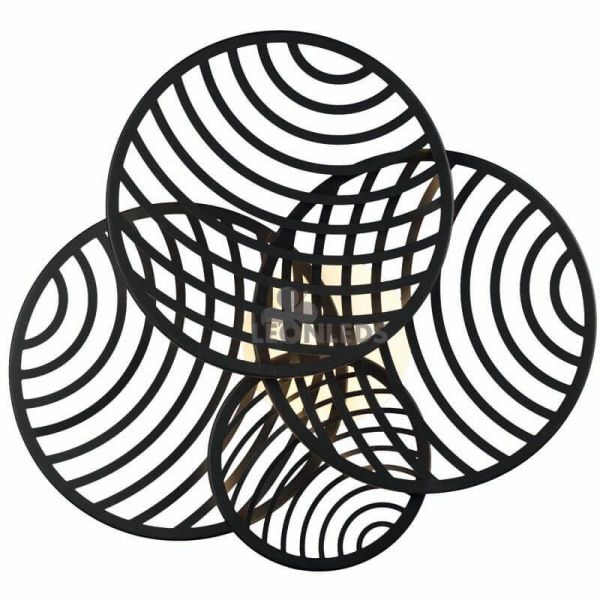 Plafonnier LED 60W Collage Noir ou Or 7230 | LeonLeds Lighting