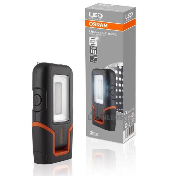 Lámpara de trabajo potente LED de pilas LEDinspect Ledil Mini CP 80 Osram | LeonLeds Iluminación