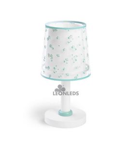 Lampe de table enfant turquoise Dream Flowers Dalber 81171H | Éclairage LeonLeds