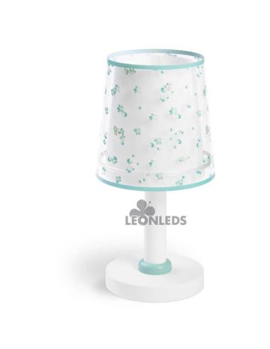 Lampe de table enfant turquoise Dream Flowers Dalber 81171H | Éclairage LeonLeds