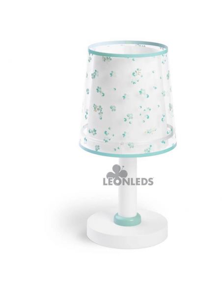 Lámpara de mesa infantil Turquesa Dream Flowers Dalber 81171H | LeónLeds Iluminación