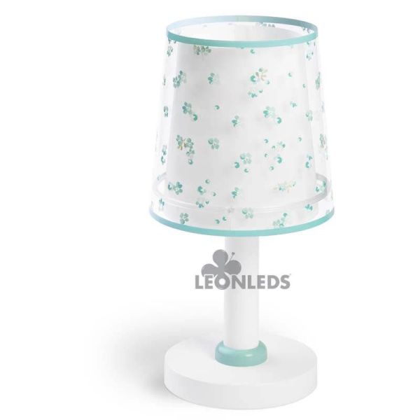 Lámpara de mesa infantil Turquesa Dream Flowers Dalber 81171H | LeónLeds Iluminación