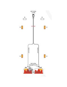 Fiação para reboque com conector de 13 pólos e 2 conectores de 5 pinos para luzes traseiras | leonleds