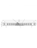 Dimensiones Barra LED trasera 3 funciones homologada Was 1505 | LeonLeds