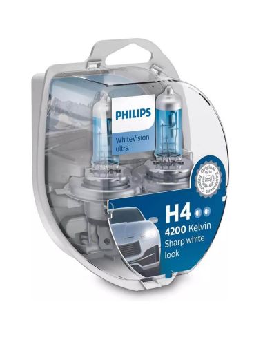 Lâmpadas H4 luz mais branca...