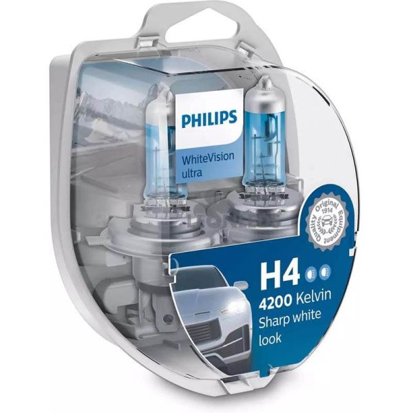 Lâmpadas H4 luz mais branca...