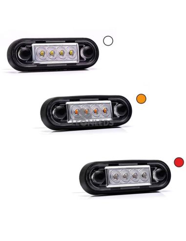 Piloto LED de galibo para barra o superficie plana Ambar, Blanco o Rojo FT-073 Fristom | LeonLeds Iluminación