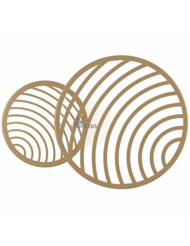Plafón / Aplique de diseño LED 30W Collage Oro  Dimensiones | LeonLeds Iluminación