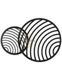 Plafón / Aplique de diseño LED 30W Collage Negro  Dimensiones | LeonLeds Iluminación