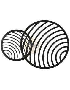 Plafón / Aplique de diseño LED 30W Collage Negro  Dimensiones | LeonLeds Iluminación