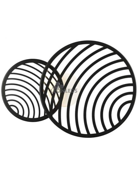 Plafón / Aplique de diseño LED 30W Collage Negro  Dimensiones | LeonLeds Iluminación