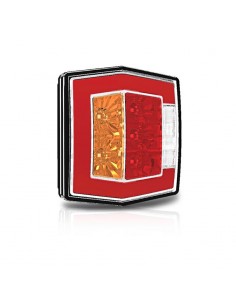 Lanterna traseira 4 LED com luz de matrícula para reboque | Lanterna traseira LED Leon