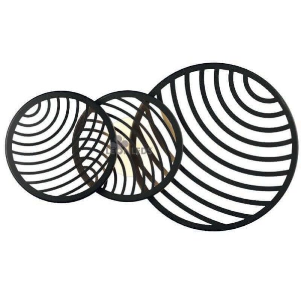 Applique et plafonnier Collage LED 40W Noir 7232 Mantra | Éclairage LeonLeds