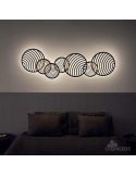 Aplique y Plafón Collage LED 40W Negro 7232 Mantra | LeonLeds Iluminación
