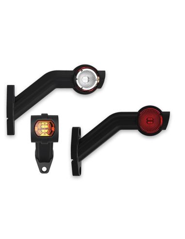 Luz de sinalização lateral LED homologada e acessível com 3 funções para caminhões | LeonLeds Lighting