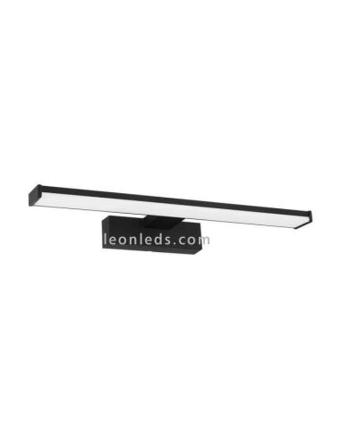 Aplique LED negro Pandella 1 para espejo de baño IP44 Eglo 98907 | LeonLeds