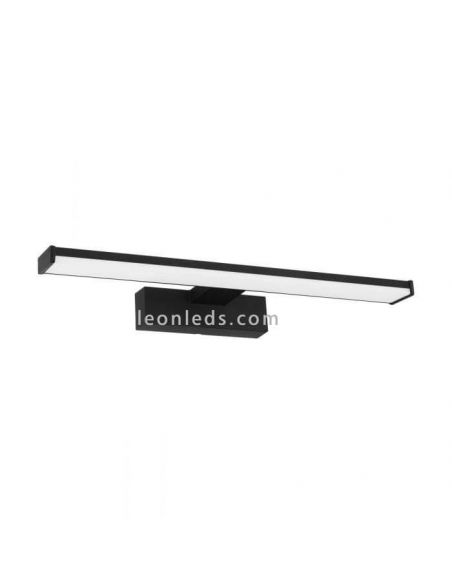 Aplique LED negro Pandella 1 para espejo de baño IP44 Eglo 98907 | LeonLeds
