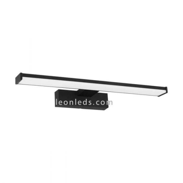 Aplique LED negro Pandella 1 para espejo de baño IP44 Eglo 98907 | LeonLeds