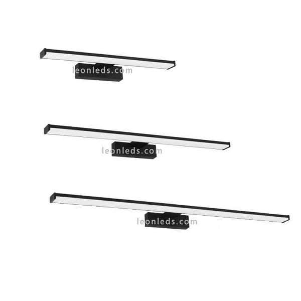 Aplique LED negro Pandella 1 para espejo de baño IP44 Eglo | LeonLeds