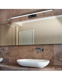 Aplique LED negro Pandella 1 para espejo de baño IP44 Eglo | LeonLeds 2