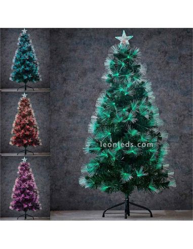 Árvore de Natal LED de 120cm por fibra óptica 